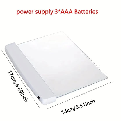 1Pc LED Flat Panel Night Vision Reading Light Eye Protection Reading Light Student Night Light Creative LED Book Eye Care Light